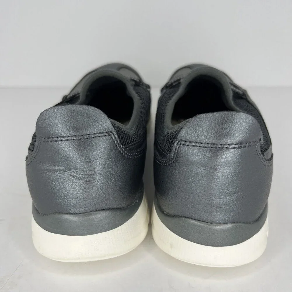 Earth Spirit Metal Gray Casual Slip-On Comfort Loafers Womens Size 10 Shoes